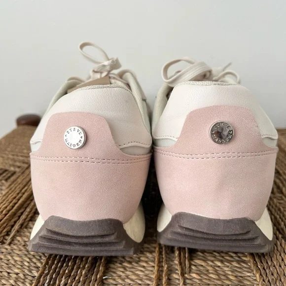 Steve Madden Shoes Women’s 8.5 Kinkade Pastel Sneakers Pink and Brown - Picture 4 of 8